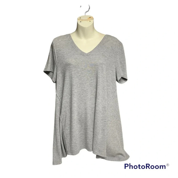 Chelsea & Theodore mist gray Heather size large swing top - Picture 1 of 10